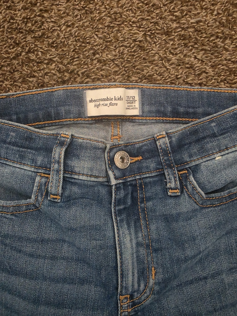 Abercrombie Kids High Rise Flare Jeans - Blue